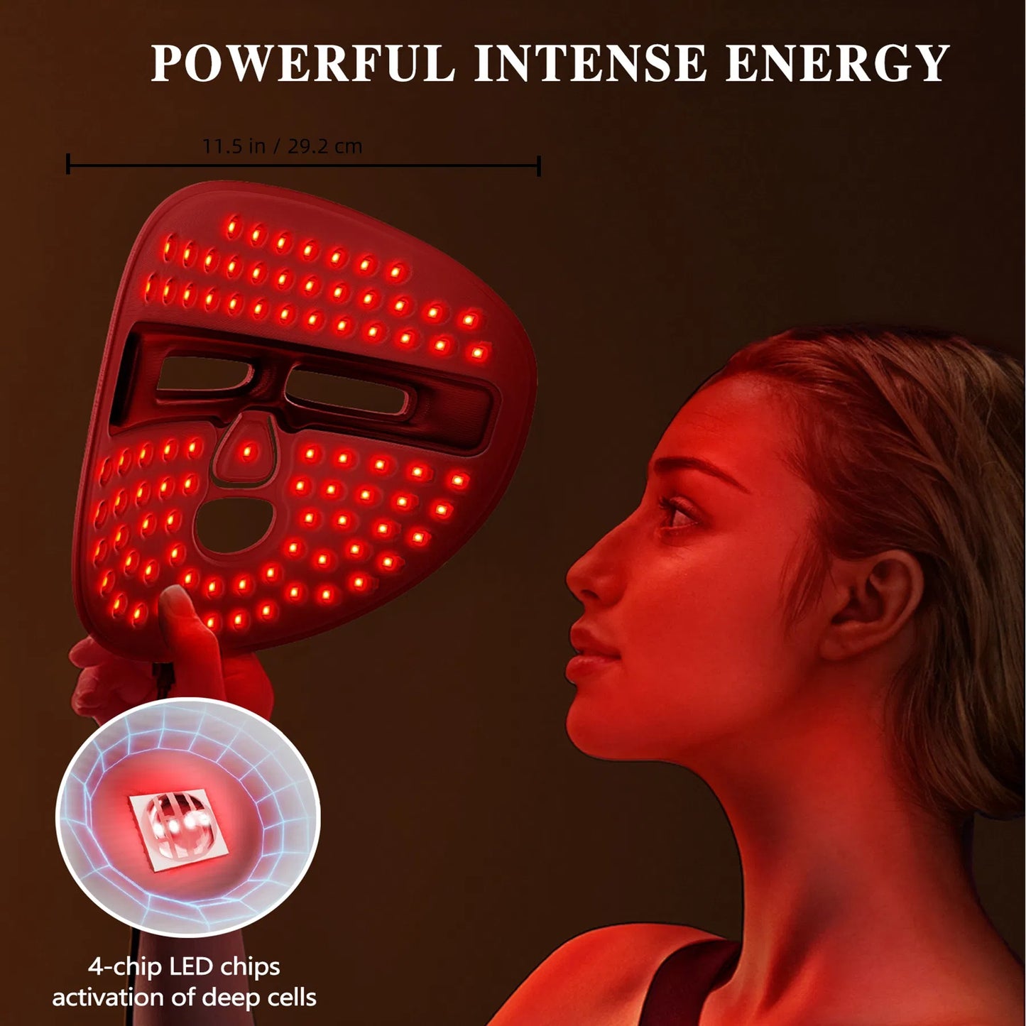 Red Light Therapy LED Face Mask
