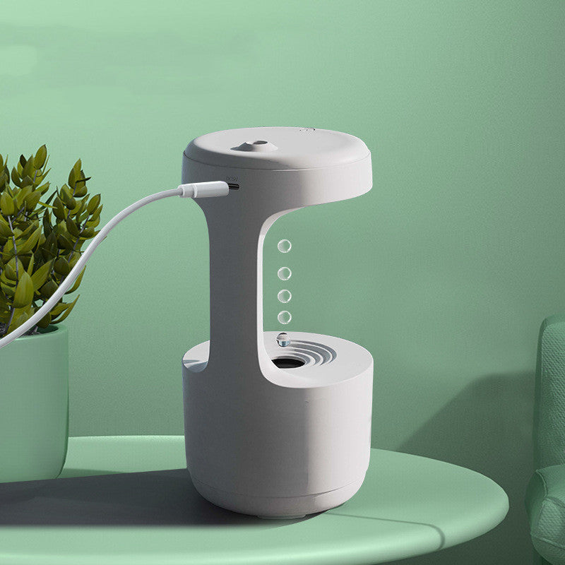 Water Drop Anti-Gravity Humidifier With Clock