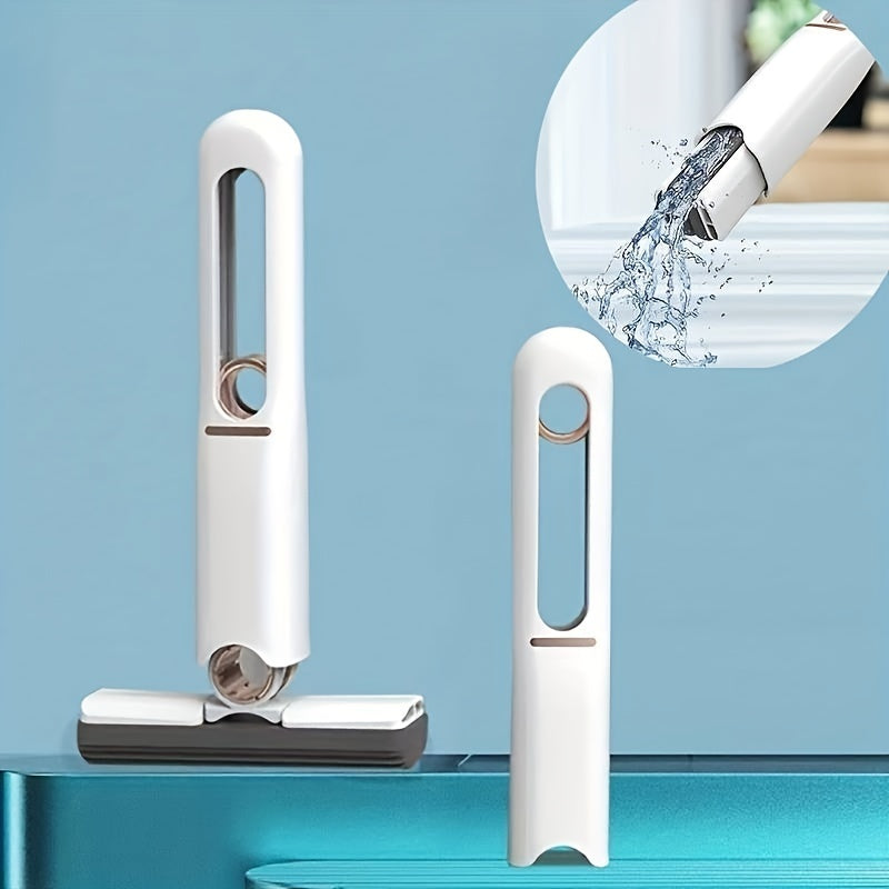 New Portable Self-NSqueeze Mini Mop, Lazy Hand Wash-Free Strong Absorbent Mop Multifunction