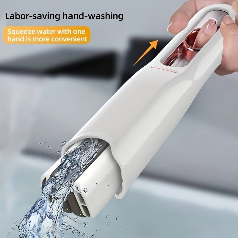 New Portable Self-NSqueeze Mini Mop, Lazy Hand Wash-Free Strong Absorbent Mop Multifunction