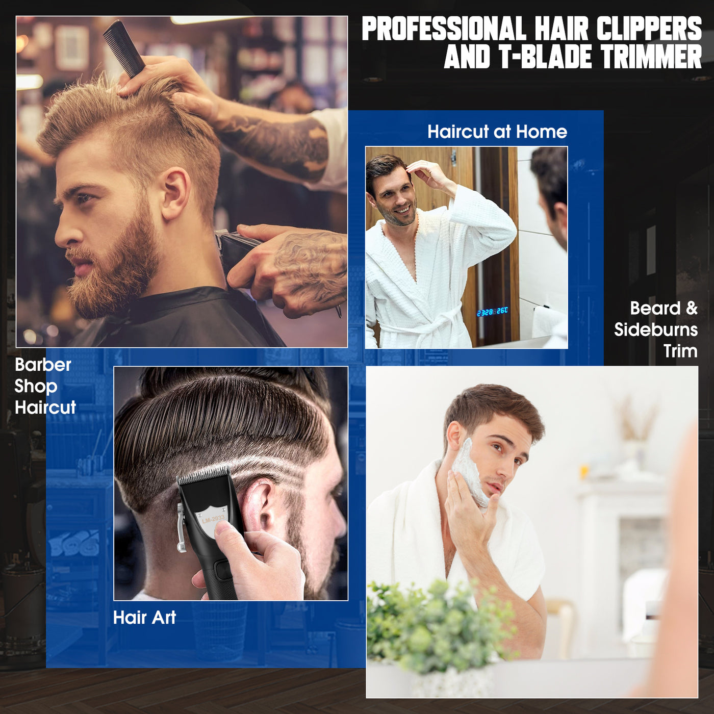 Hair Clippers For Men BAIYESHENG.